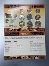 Littleton Malawi Coin Set UNC Uncirculated 1995-2006 With Certificate