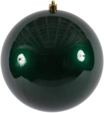 4 Midnight Green Candy Ball Ornament, 6 per B...