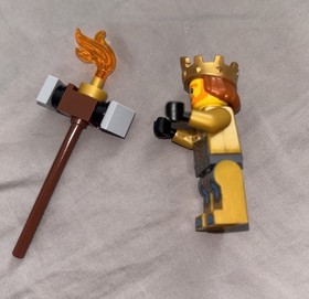 Lego Nexo Knights King Halbert Minifigure(nex014) Good Condition (70327)