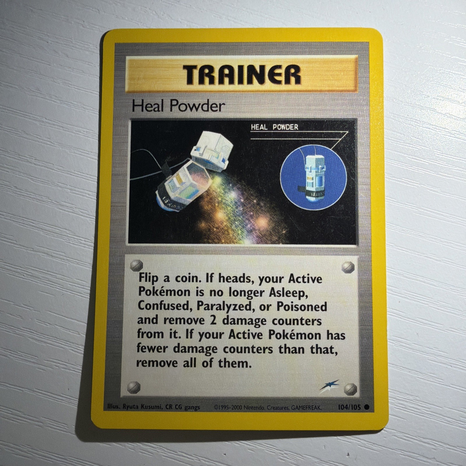 Heal Powder 104/105 - Neo Destiny - VINTAGE WOTC POKEMON CARD