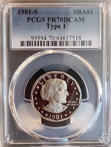 1981-S Susan B Anthony Dollar — photo from the most recent tracked eBay sale