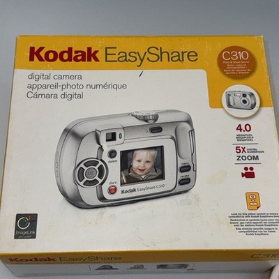 NEW Kodak EasyShare C310 4.0MP CCD Digital Camera Silver Y2K Digicam 5X SD-M