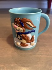 Vintage Nestlé Quik Plastic Mug Featuring Nesquik Bunny Ice Skating Rabbit