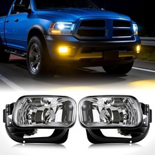 Fog Lights Compatible with 2009-2018 Dodge Ram 1500 2500 3500 Front Bumper Light