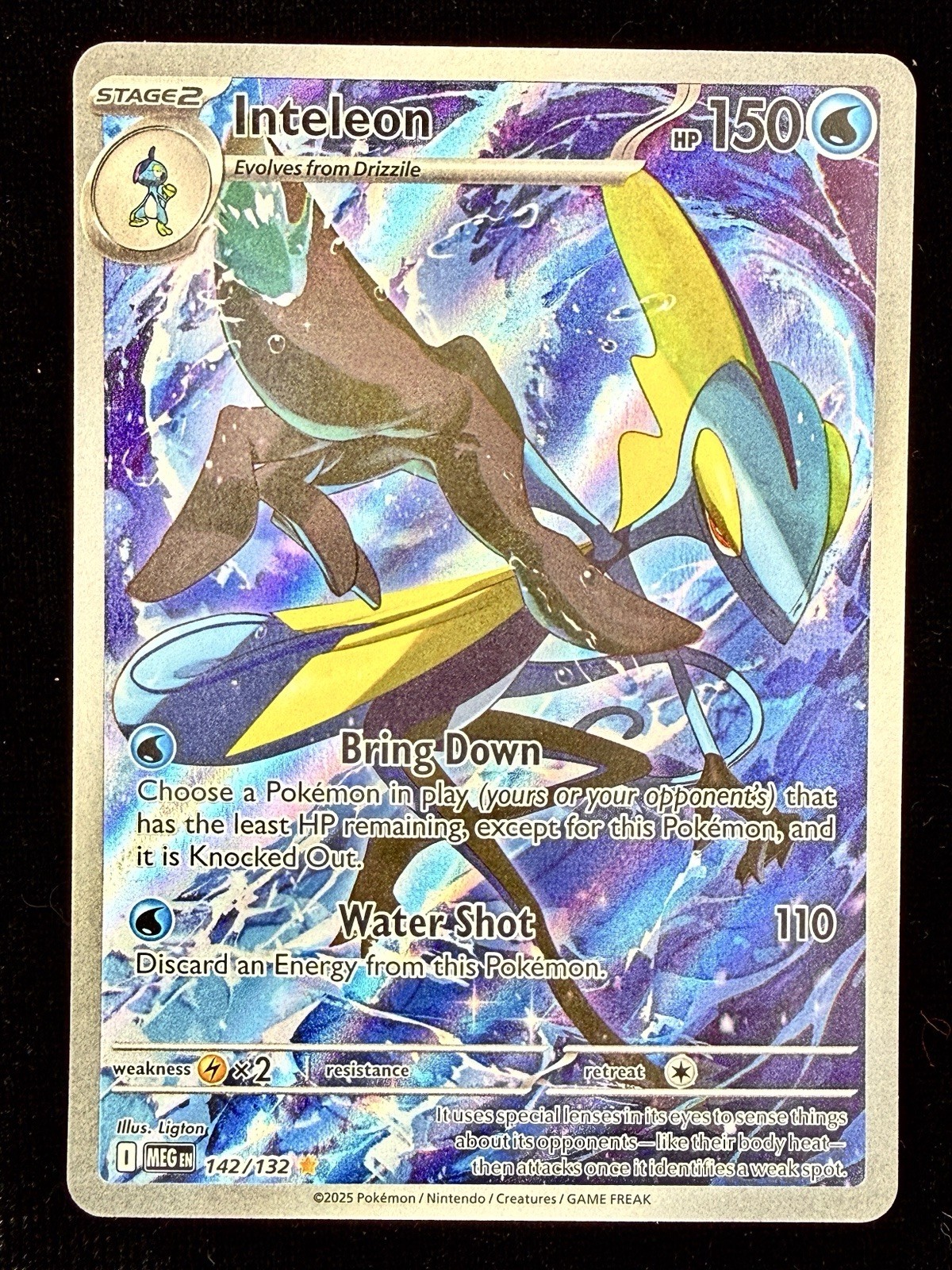 Inteleon - Holo Illustration Rare ME01: Mega Evolution 142/132 NM