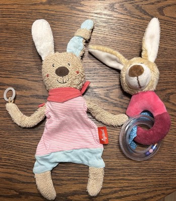 Sigikid Schnuller Schnuffeltuch Hase rosa Schmusetuch 38847 Häschen + Greifling