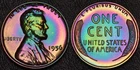 1956 PROOF Lincoln Wheat 1 One Cent MONSTER Rainbow Toning (58-73)