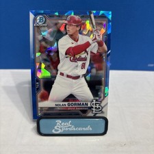 2021 Bowman Sapphire Edition - Chrome Prospects Nolan Gorman #BCP-90 (RC)
