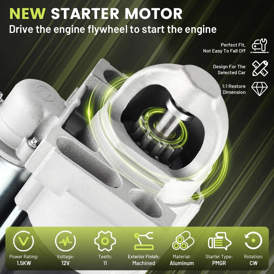 Starter For 2001 2002 2003 Chevrolet Tahoe GMC Yukon / Yukon XL 4.8L & 5.3L 6489 - Image 4 of 4