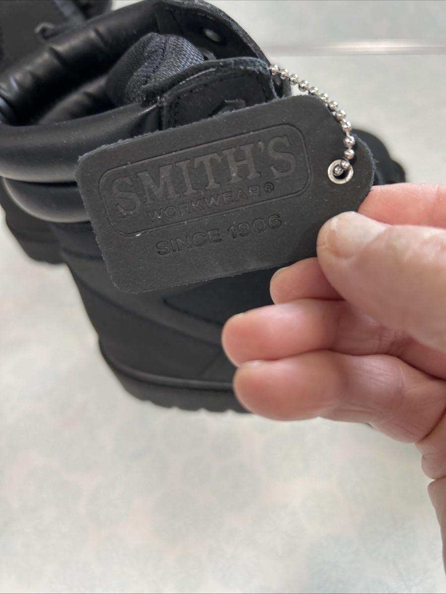 Smiths Workwear 6” High Hiker Boots Mens Size 9 Black BNIB Retail $160 Smiths Workwear 6” High Hiker Boots Mens Size 10 Black BNIB  main image 4