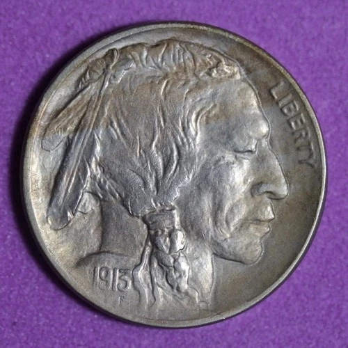 1913-D ~ Buffalo Nickel ~ AU ~ RARE Denver Mint ~ Great Coin ~ Tough Date!!