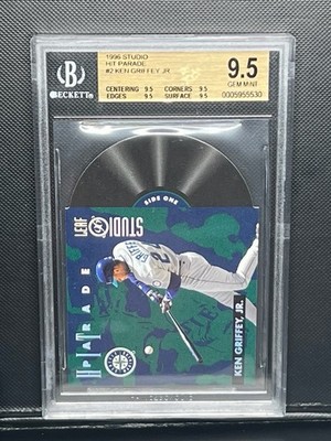 1996 Leaf Studio - Hit Parade Ken Griffey Jr #2 /5000 BGS 9.5 QUAD SUBS POP 1!