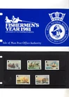 1981 ISLE OF MAN - FISHERMEN'S YEAR - MINT PRES. PACK FDC FROM COLLECTION V64