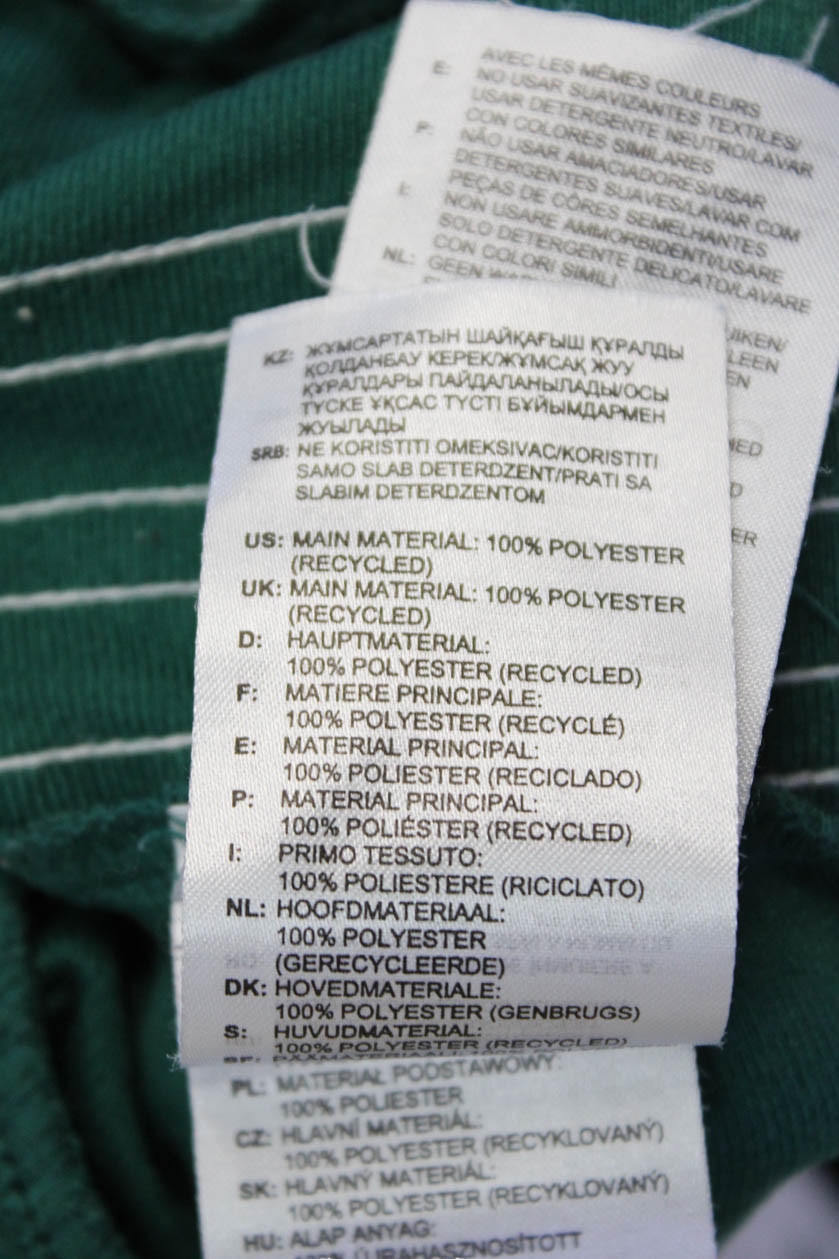 Adidas Mens Green Striped Sweatpants Zip 26in Inseam Size XS thumbnail 7