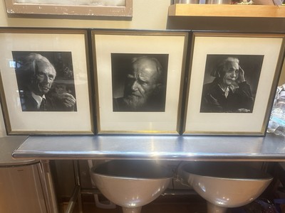 Yousuf Karsh Framed Photos Einstein/Shaw/Russell -Nobel Peace Prize- Signed Book