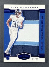 2020 Panini Plates & Patches Full Coverage Blue /25 Darrynton Evans Rookie RC