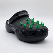 Croc Spike Shoe Charms Custom Green 26pc set Dragon Goth Festival Costume