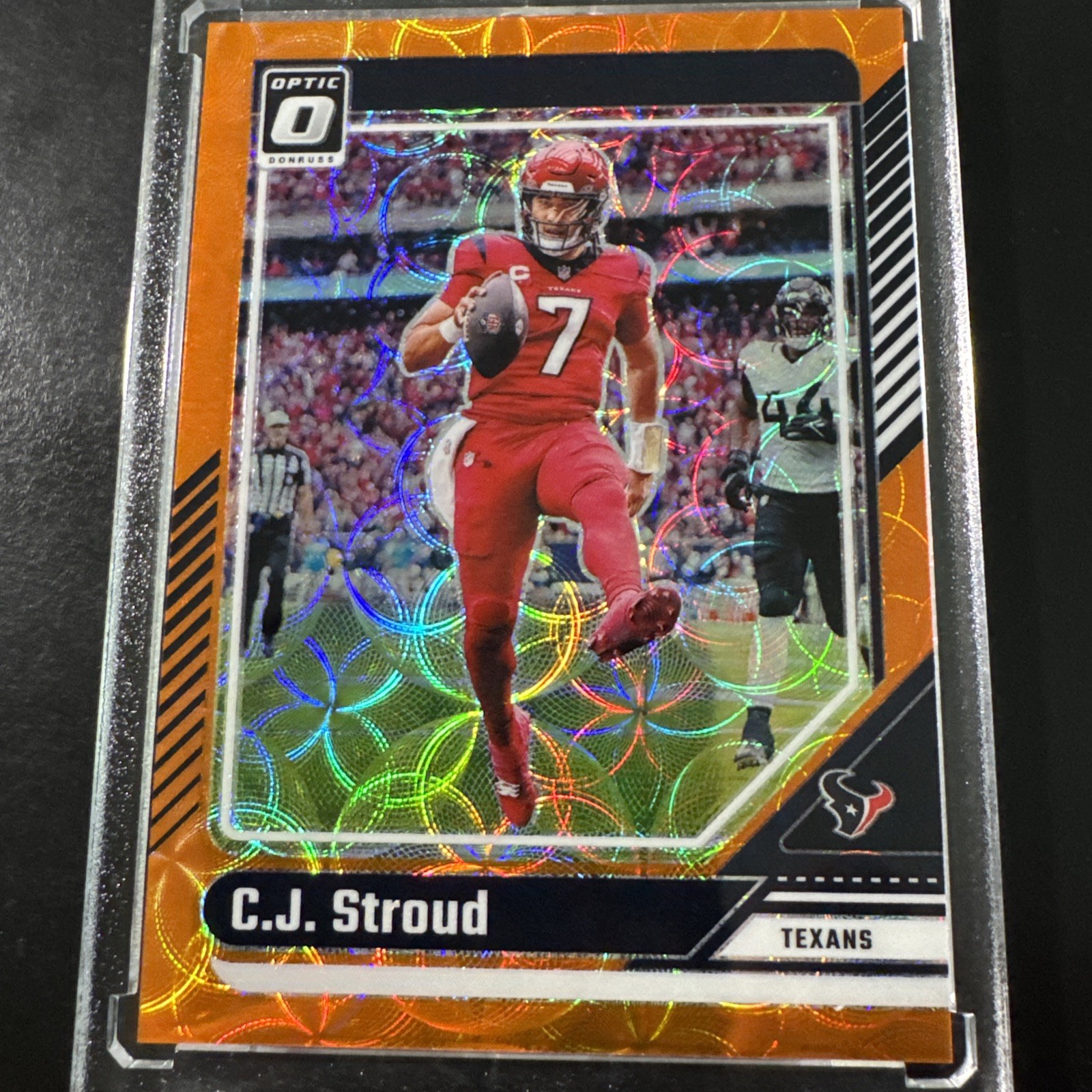 2024 Donruss Optic CJ Stroud #76 Orange Scope  10/79 Houston Texans SP