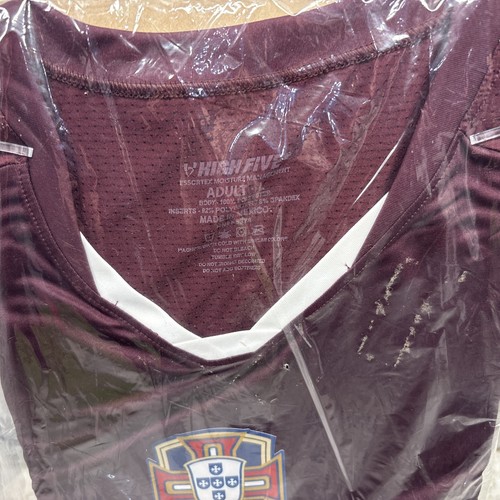 Maillot de foot Portugal Globe International adulte grand marron/blanc - NEUF - LIVRAISON 24H - Photo 8/10