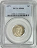 1972 Jefferson Nickel, PCGS MS-66