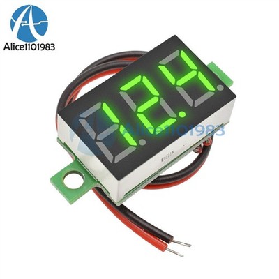 DC 3-30V 0.36 2 Wire LED Digital Panel Volt Meter Voltage Voltmeter Car Motor #n