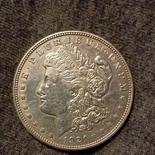 1921 Morgan Silver Dollar $1 Coin 0.9 Fineness Silver Uncertified Collectible