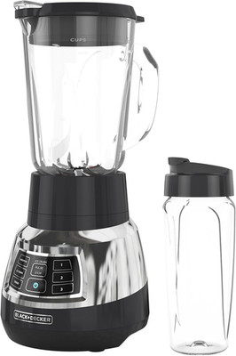 Quiet Blender with 6-Cup Cyclone Glass Jar, 3 Speeds + 3 Functions & Serrated Bl