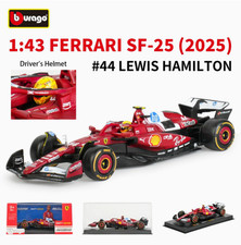 BBURAGO Ferrari SF-25 44 Lewis Hamilton 1/43 Hardcover Ver Alloy Model Car