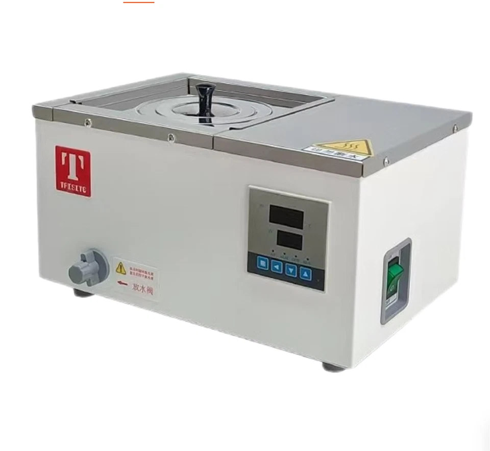 Calefacción digital baño de agua usado en laboratorio para calentar vidrio matraz de ebullición Foto 4 de 4