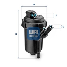 UFI Kraftstofffilter 55.116.00 Filtereinsatz für SUZUKI OPEL MERIVA MZ EZ SWIFT