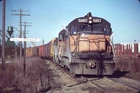 MILW 5057 U25B HILLSDALE WA (MILWAUKEE ROAD) ORIGINAL SLIDE 01-27-80 T23-16