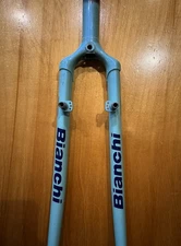 (3K) Bianchi 1"  Double Butted Cromo Cyclocross Touring Fork Canti V-Brake