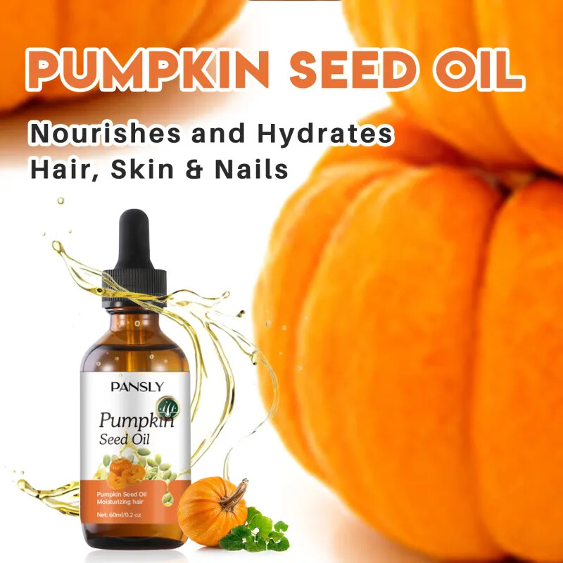 Pumpkin Seed Oil For Hair Growth, 100% Pure Organic Cold Pressed Oil Hair Scalp Health Dry Skin Relief Anti Aging Face Oil Massage Virgin Oil 1pcs