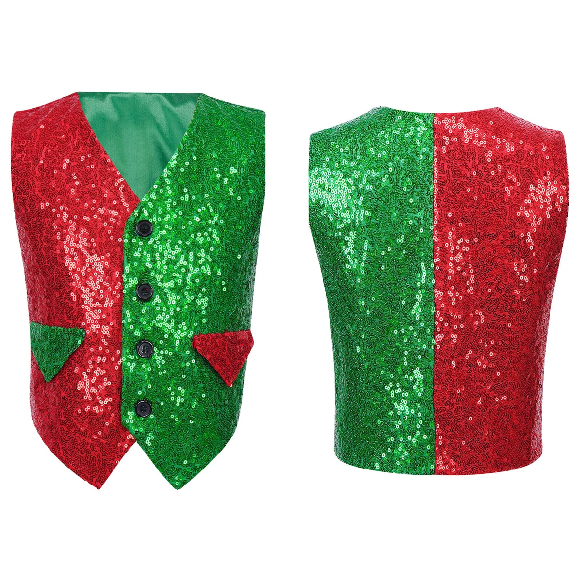 Sequin christmas vest sale