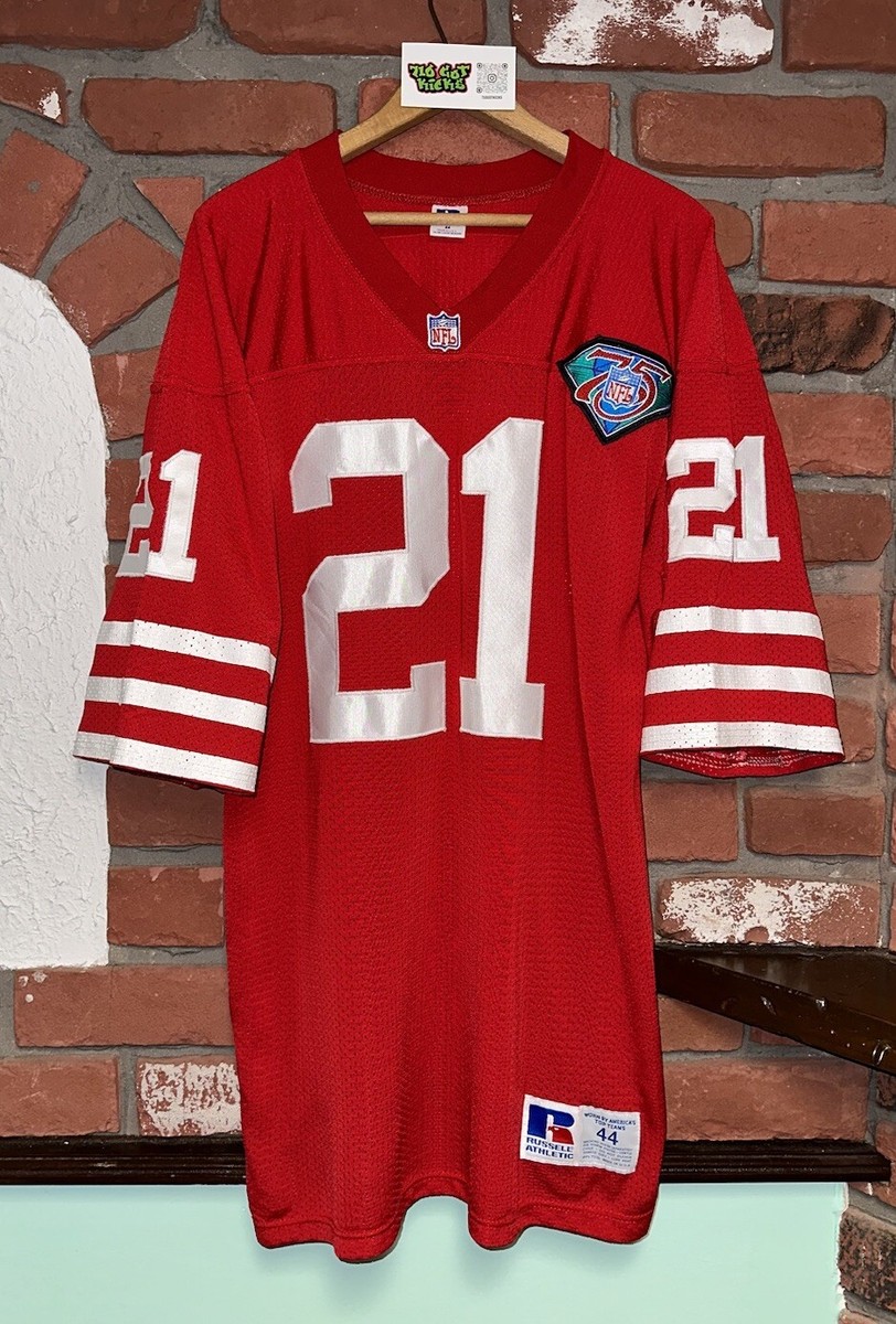 その他 DEION SANDERS 49ers #21 Deion Sanders Logo Athletic San Francisco 49ers Jersey #21