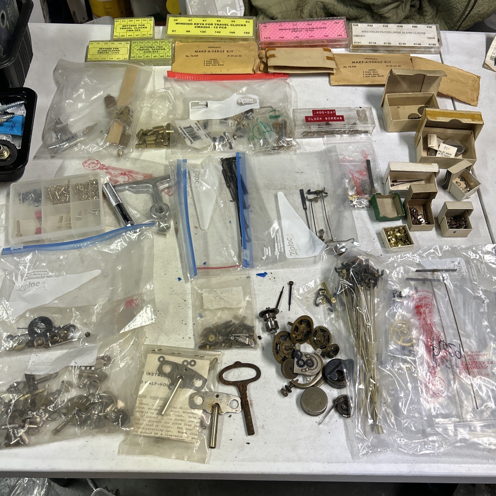 Vintage Clock Repair Parts Equipment Tools Etc…. eBay