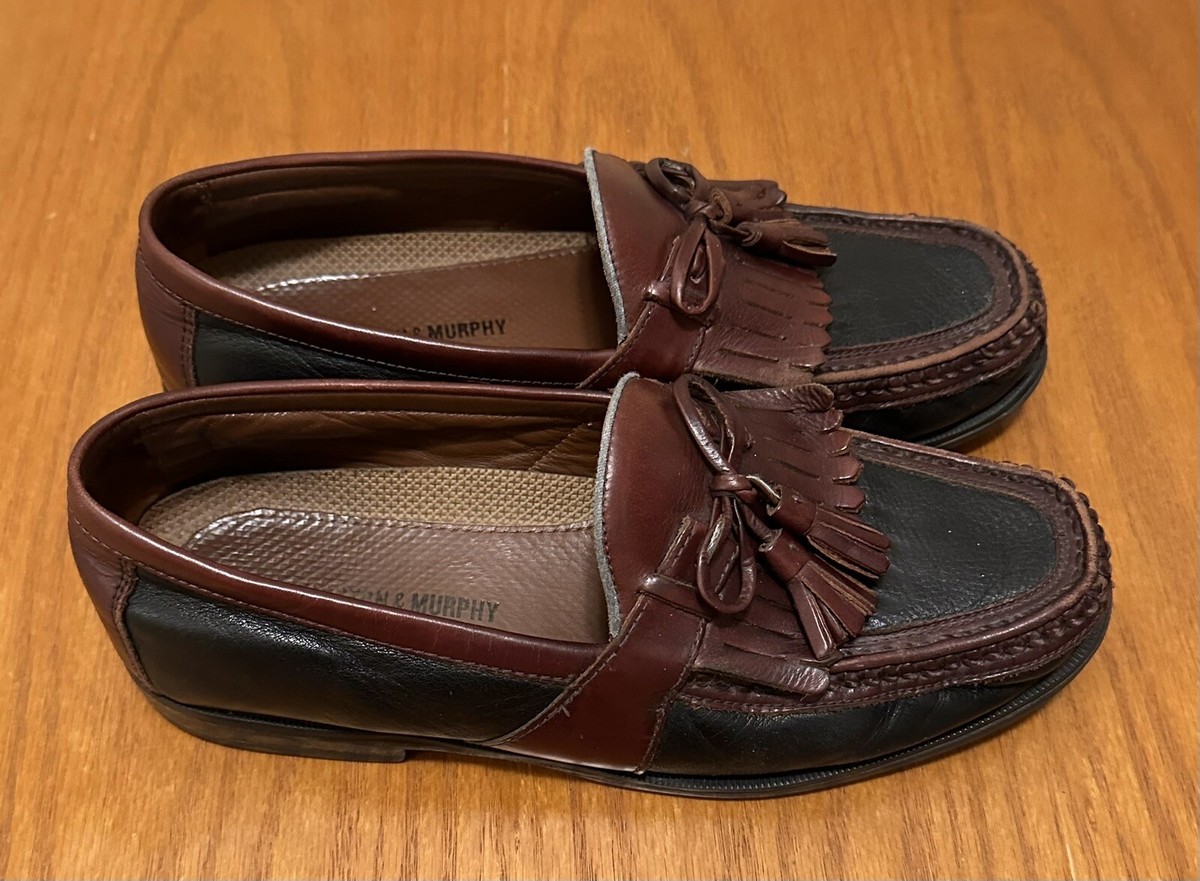 Johnston & Murphy Loafer Shoes, Mens 9M, Brown With Leather  display picture 1