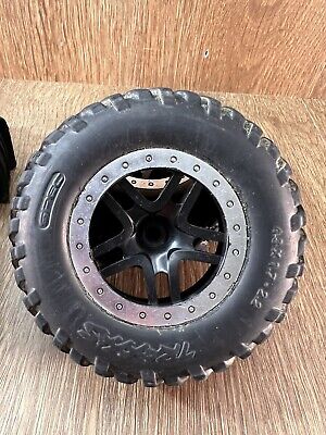 Traxxas Slash 1/10 Scale Black And Silver 12MM Wheels Set Traxxas Slash 1/10 Scale Black And Silver 12MM Wheels Set