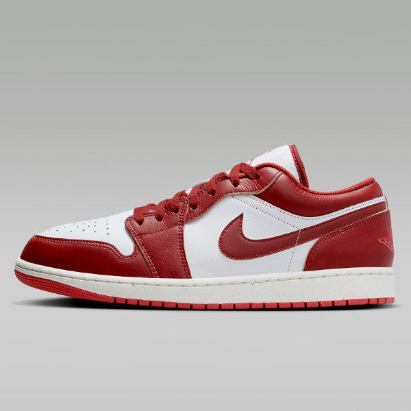 Nike Air Jordan 1 Low SE & (GS) White Dune Red Lobster Nike Air Jordan 1 Low SE & (GS) White Dune Red Lobster