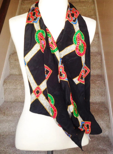 Princess Marcella Borghese by Echo Scarf 34x34 inch 100% Silk Square, Vintage
