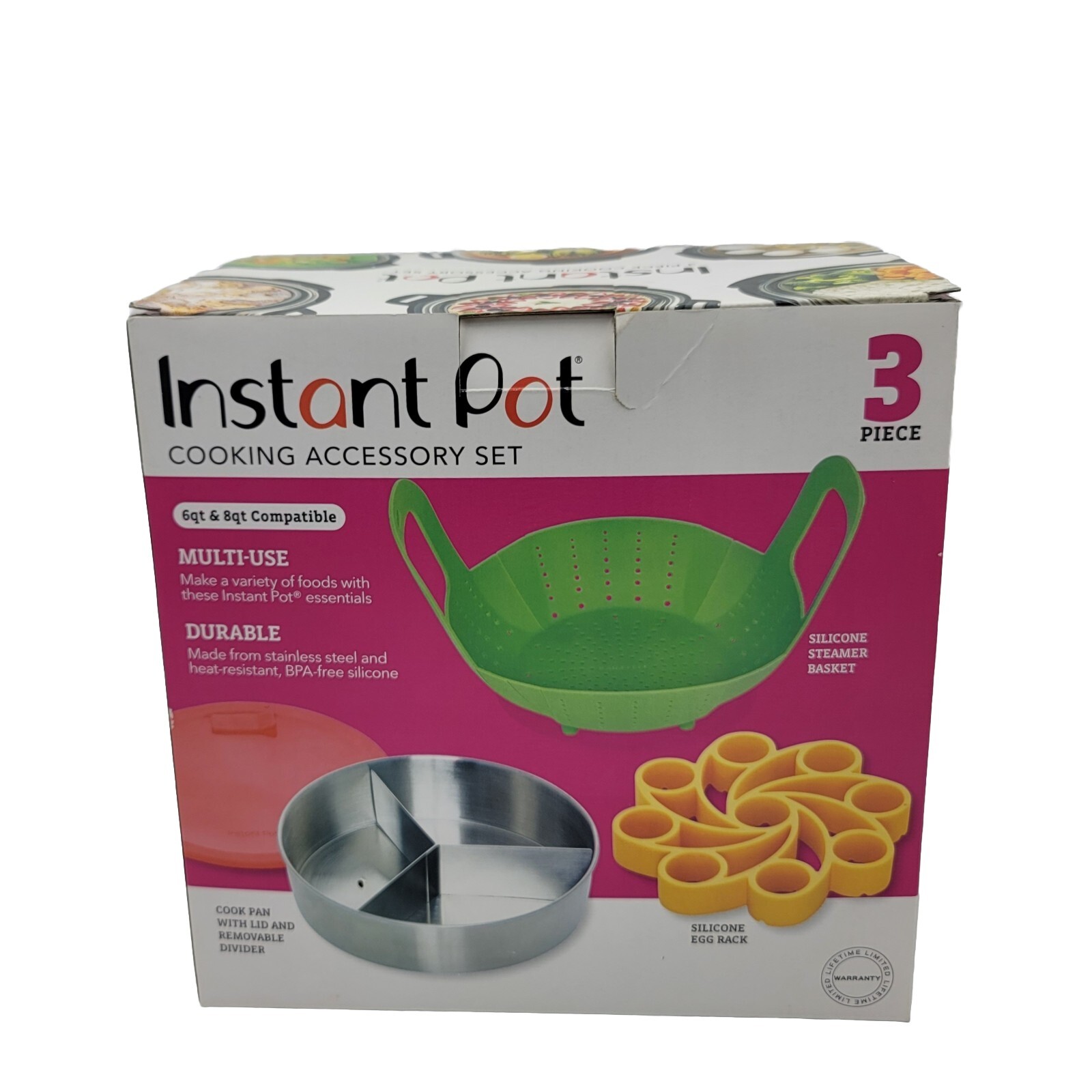 Instant Pot Cooking Accessory Set 3 Piece 6qt & 8qt Compatible-image