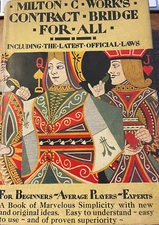 CONTRACT BRIDGE FOR ALL Milton C Works VINTAGE 1929 BOOK, NEW FROM STORAGE