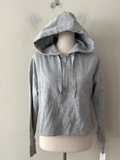 Calvin Klein Performance Women's Sz XS Half Zip High-Low Fleece Hoodie Pullover