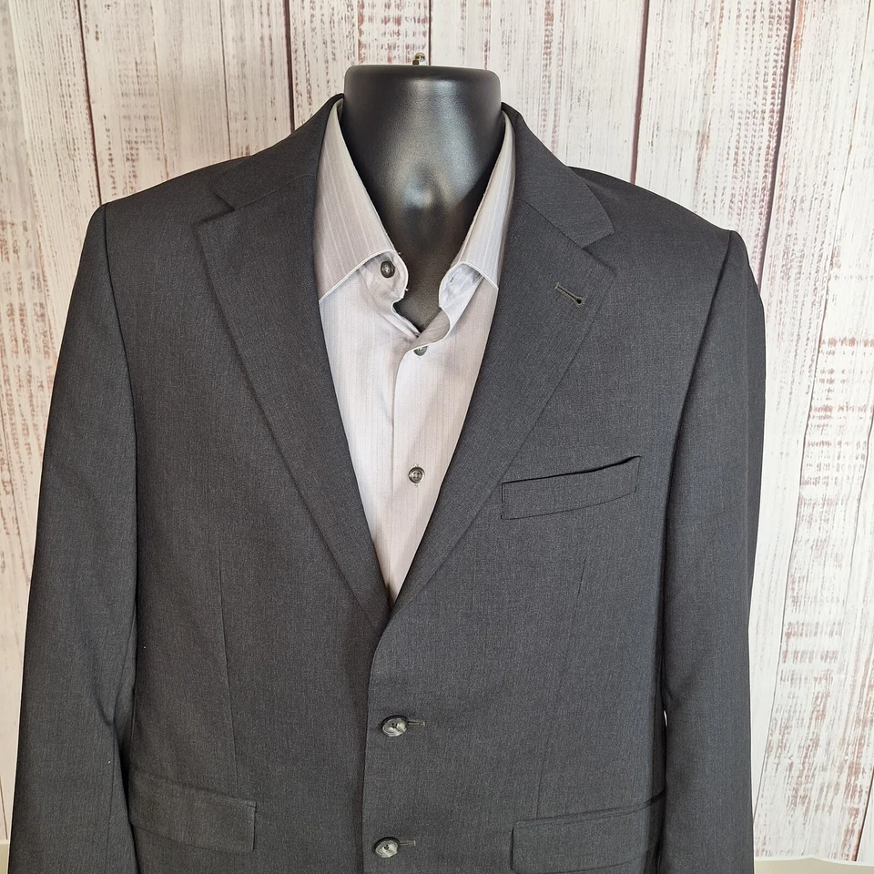 Chaqueta Blazer Joseph Barbero Para Hombre 42R Gris Tela Angelico Super 120 Foto 3 de 4