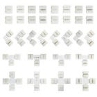 LED Connector 2PIN 3PIN 4PIN 5PIN Solderless L/T/X Shape Corner Connector 10Pcs