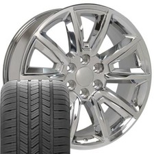 Oew Fits 20x8.5 Chrome Tahoe Wheels Tires Rims Chevy Gmc 5696