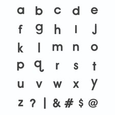 Alphabet Fridge Magnets Black