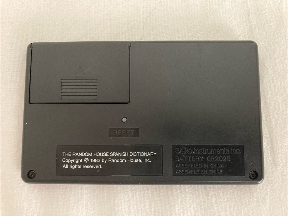 Vintage SII Seiko Instruments Pocket Spanish English Translator eBay