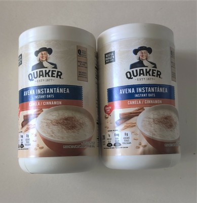 2 Quaker Avena Canela Instantaneo Avena 11 6oz Puerto Rico Desayuno Cereales Calientes B Ebay