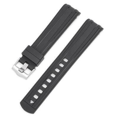 Kautschuk Uhrenarmband gebogenes Ende passend für Omega Seamaster 300...